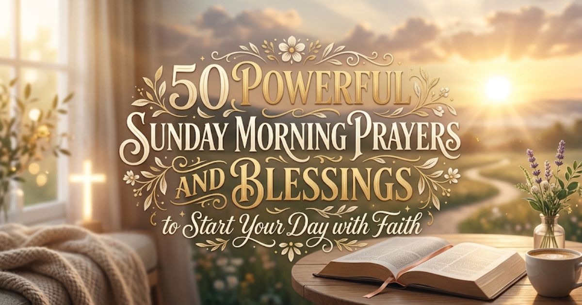 You are currently viewing 50 Powerful Sunday Morning Prayers and Blessings to Start Your Day with Faith